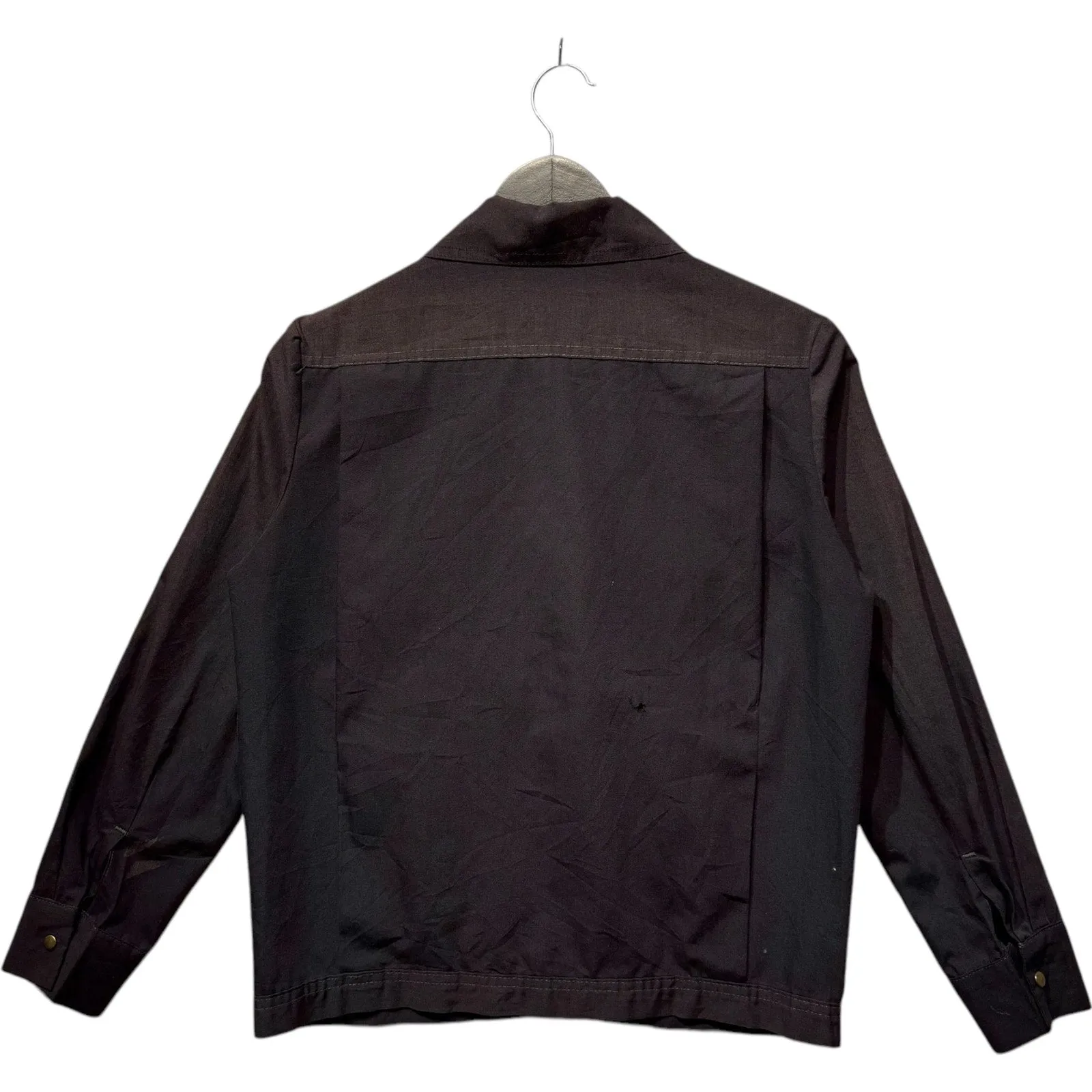Vintage Full Zip Collared Bomber Light Jacket