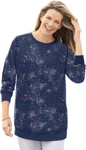 Woman Within Plus Size Fleece Sweatshirt