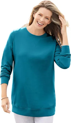 Woman Within Plus Size Fleece Sweatshirt