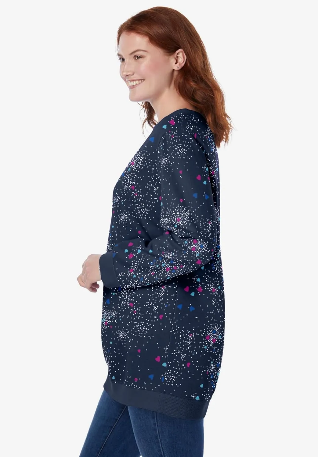 Woman Within Plus Size Fleece Sweatshirt
