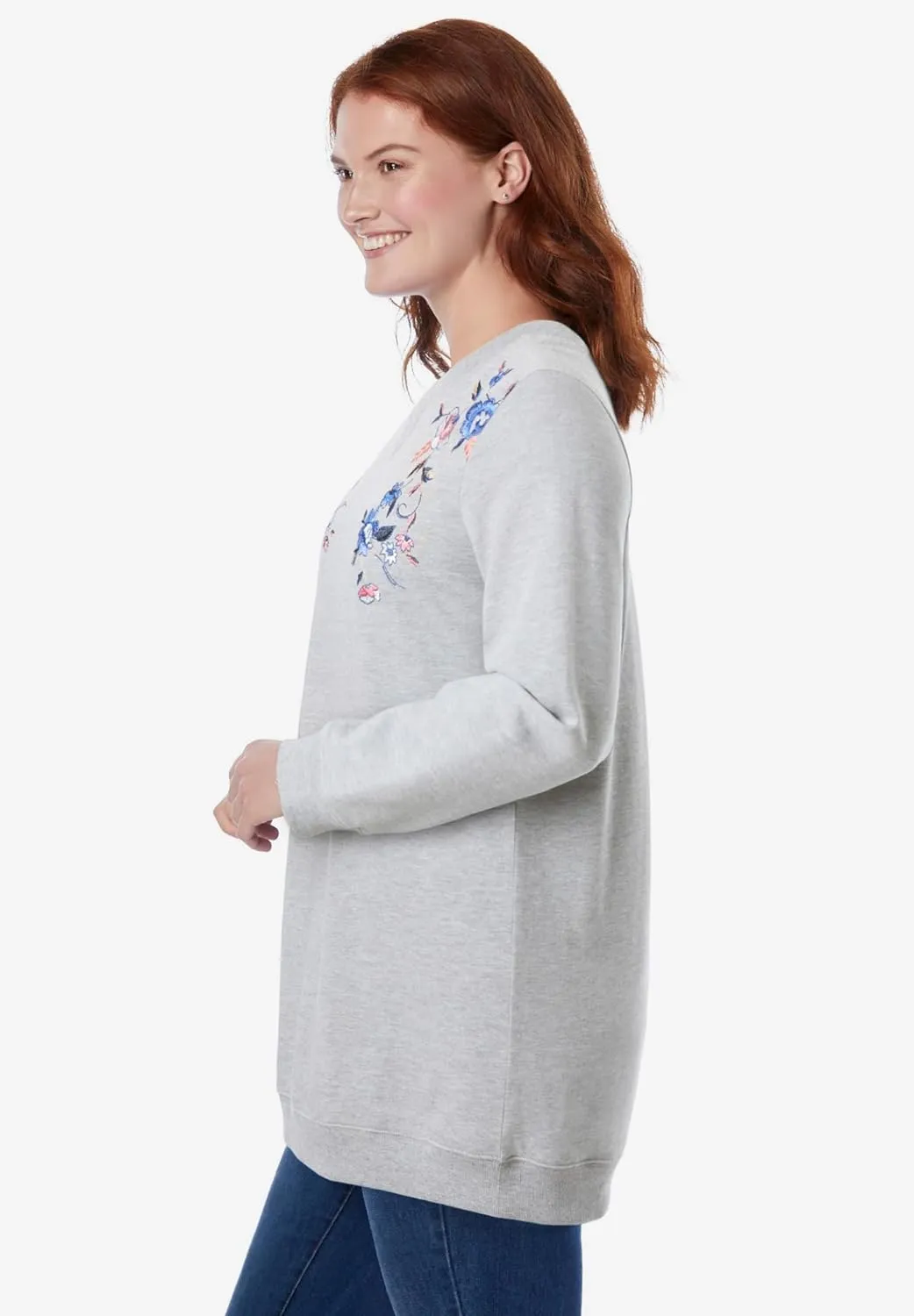 Woman Within Plus Size Fleece Sweatshirt