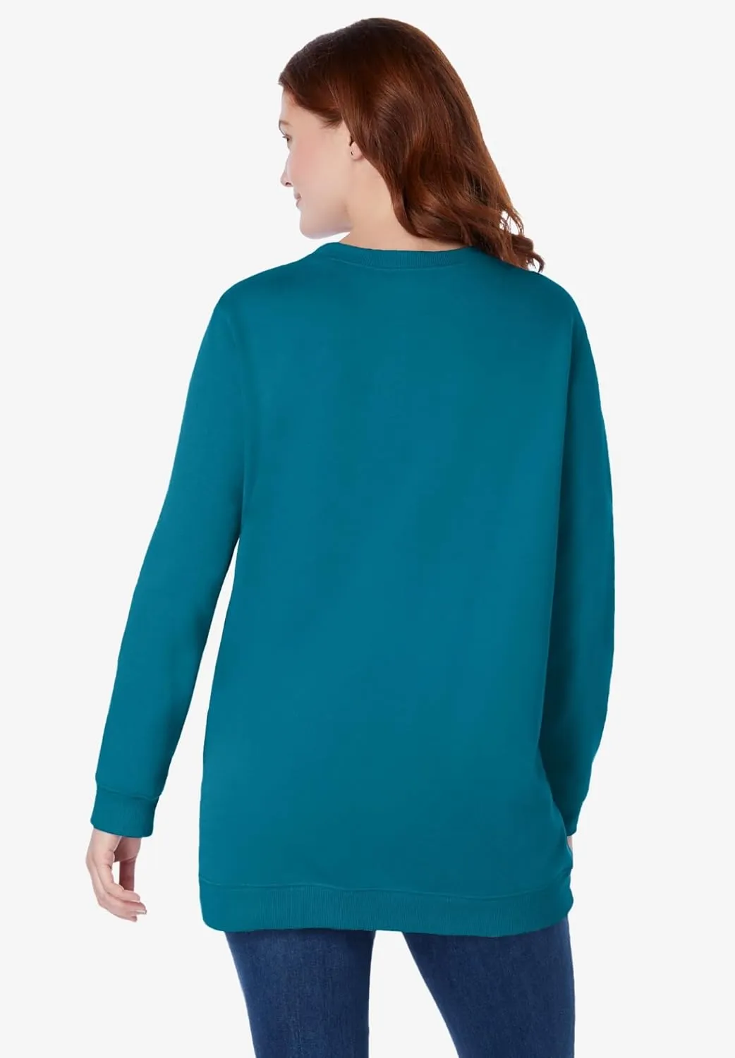 Woman Within Plus Size Fleece Sweatshirt