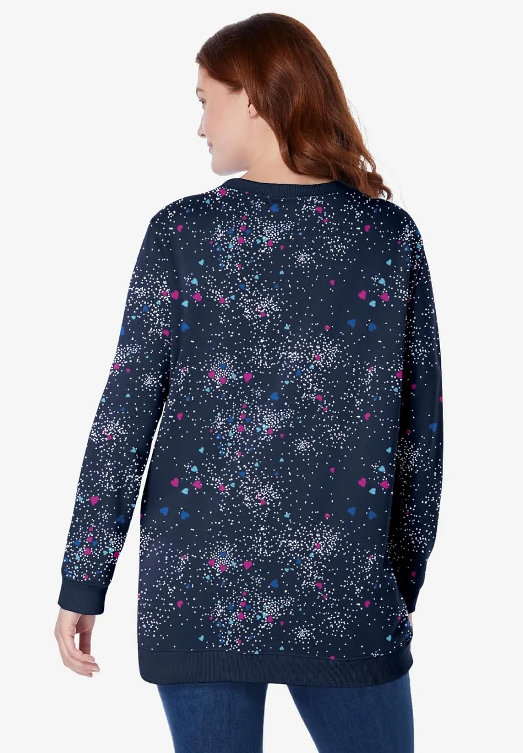Woman Within Plus Size Fleece Sweatshirt