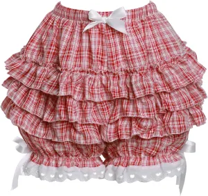 Womens Lolita Bloomers Plush Ruffles Pumpkin Pants Bottom Shorts