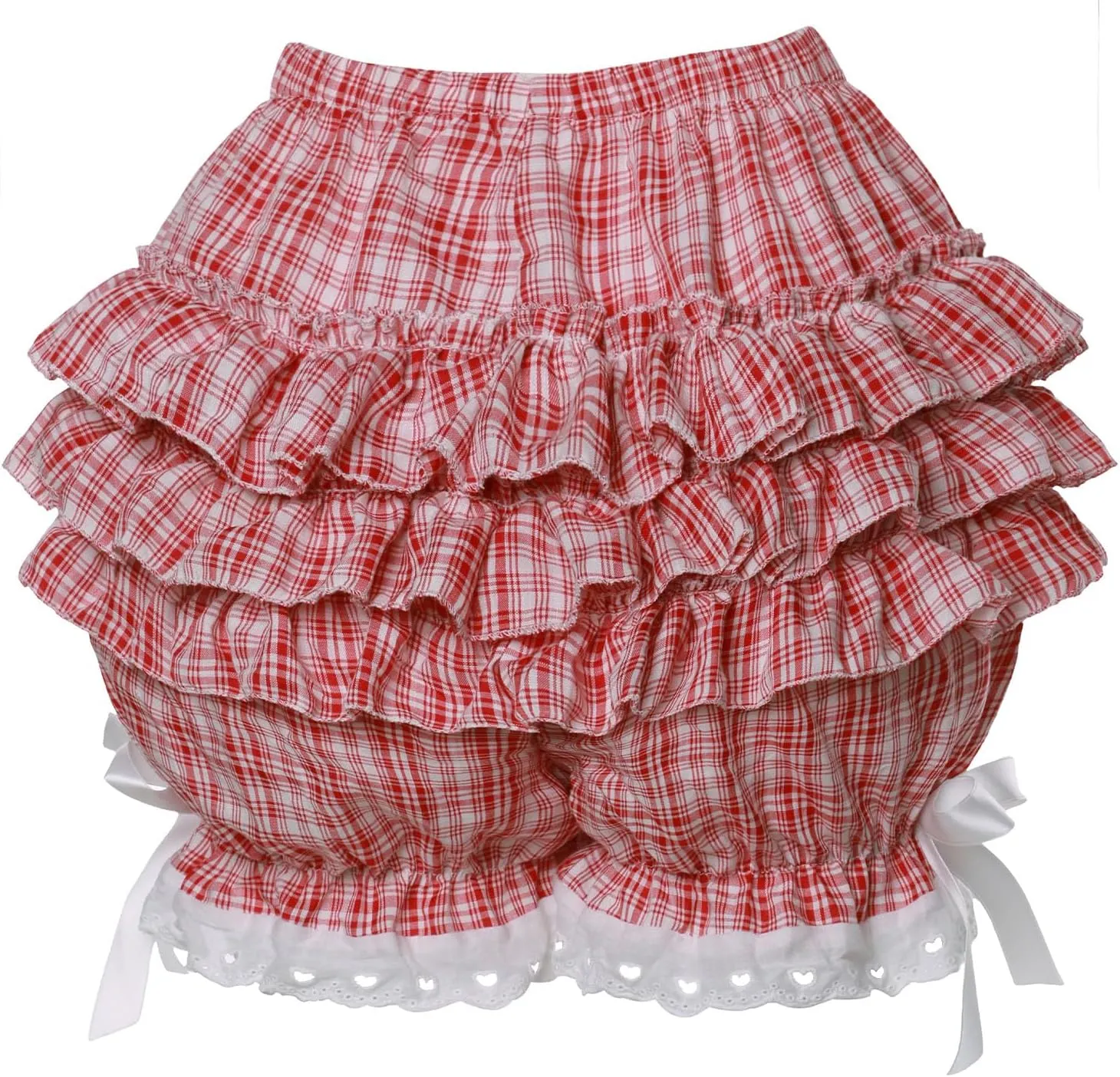 Womens Lolita Bloomers Plush Ruffles Pumpkin Pants Bottom Shorts