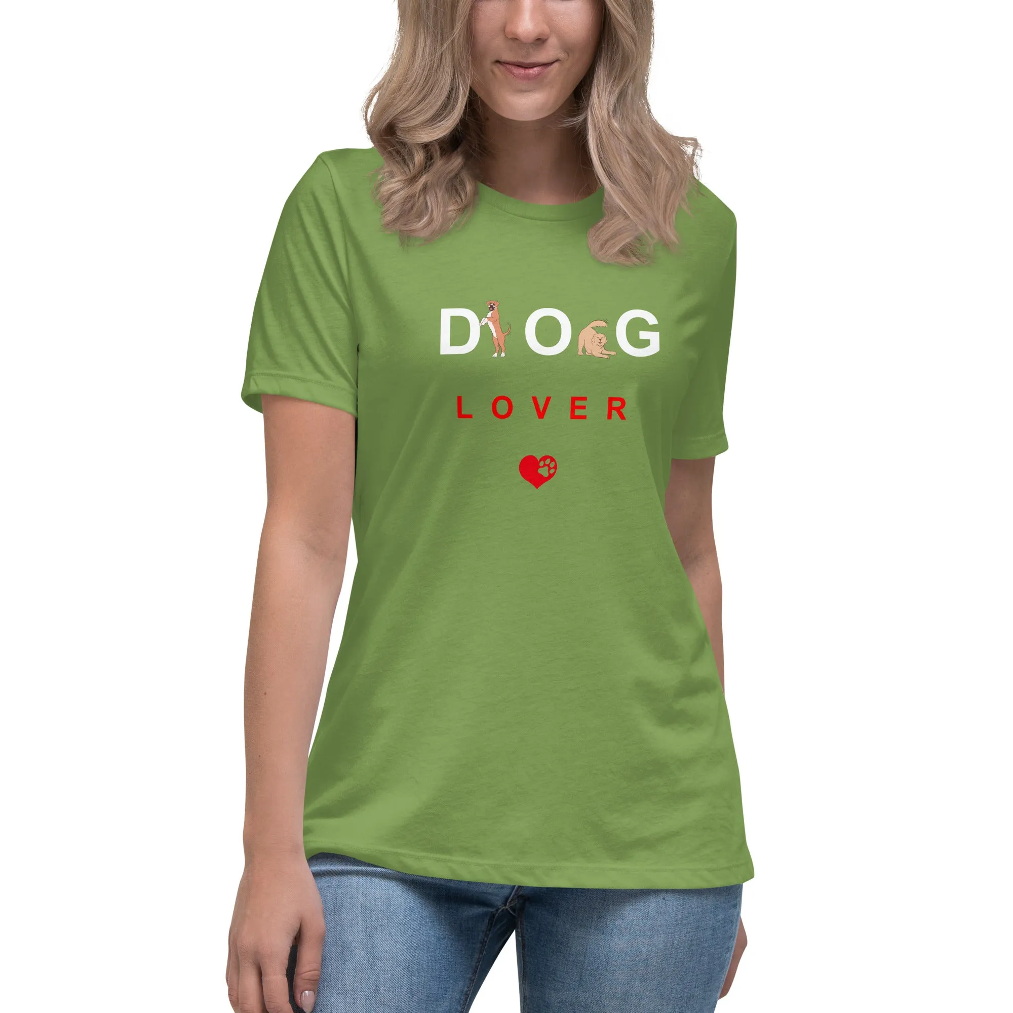 Women's Premium Cotton Relaxed T-Shirt - Dog Lover