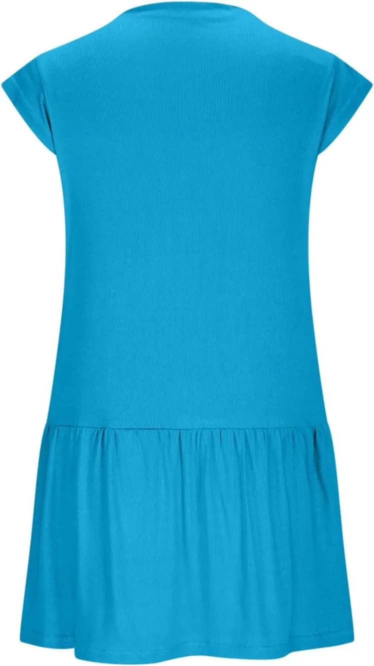 Womens Summer Modal Tank Mini Dress 2025 Fashion Stand Collar Cap Sleeve Ruffle Cute Beach Casual Vacation Dresses
