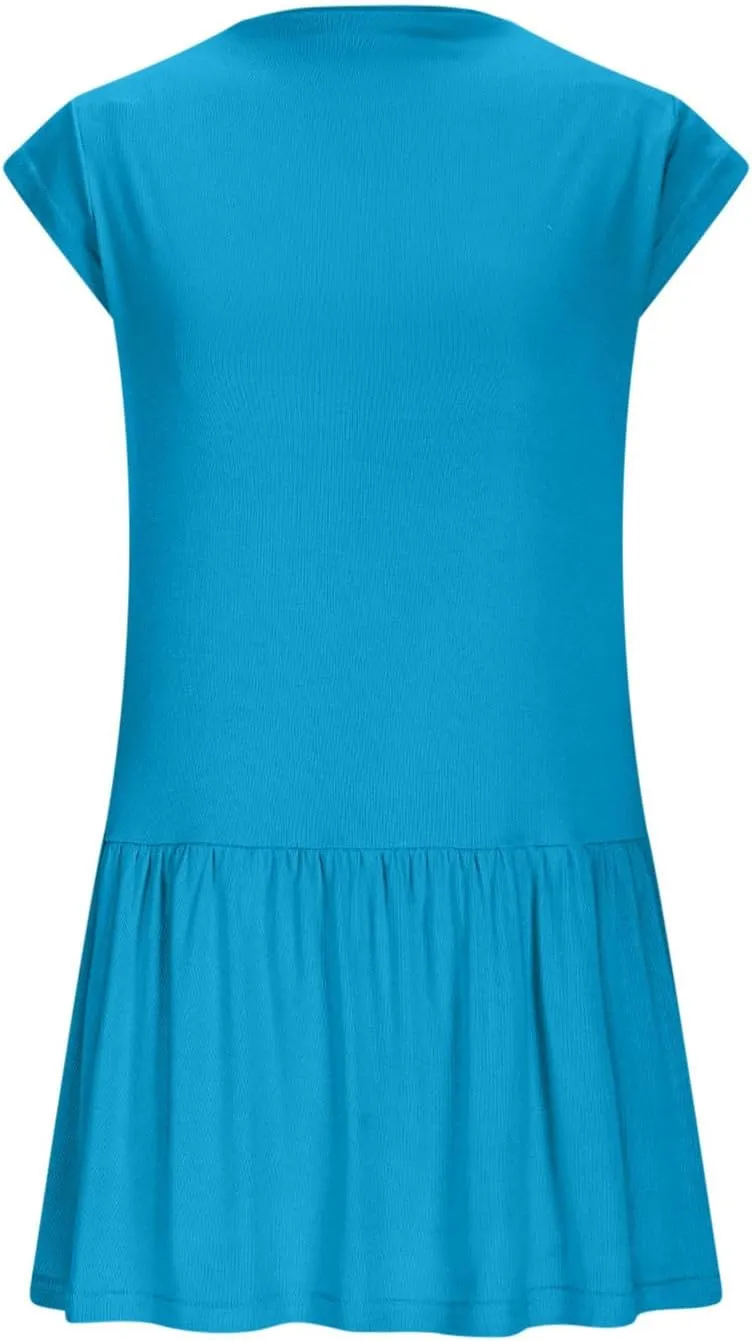Womens Summer Modal Tank Mini Dress 2025 Fashion Stand Collar Cap Sleeve Ruffle Cute Beach Casual Vacation Dresses