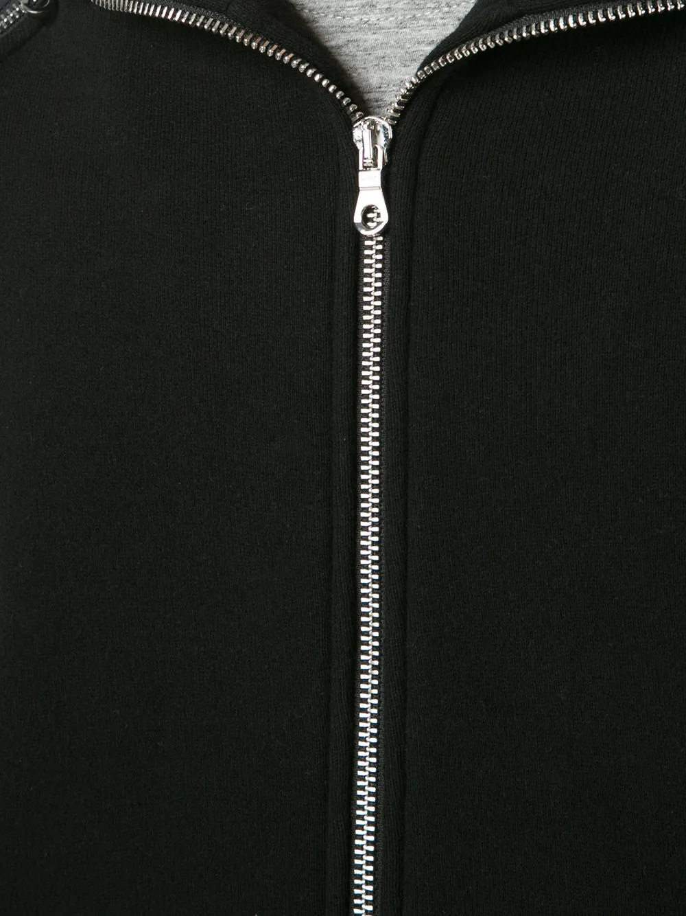 ZIP SLEEVE HOODIE - BLACK