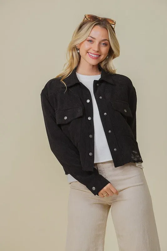 Zoey distressed jacket